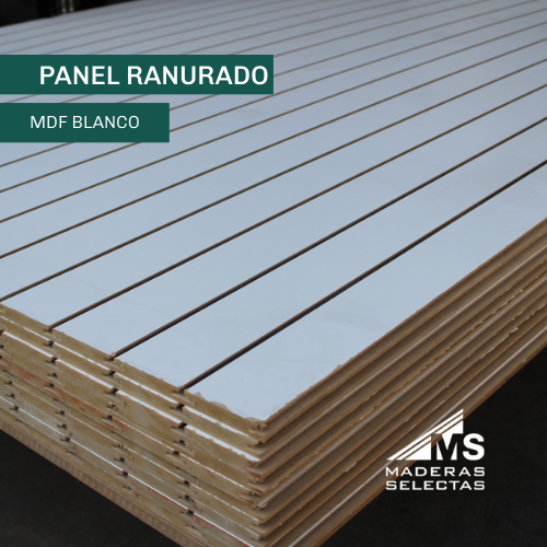 PANEL RANURADO BLANCO 2.75X1.83X18MM