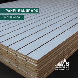 PANEL RANURADO BLANCO 2.75X1.83X18MM
